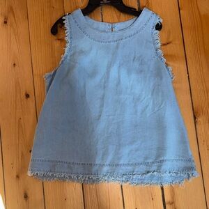 Women's Sleeveless Denim  Top